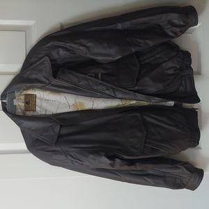 Man's leather jacket- North American Hunting Club